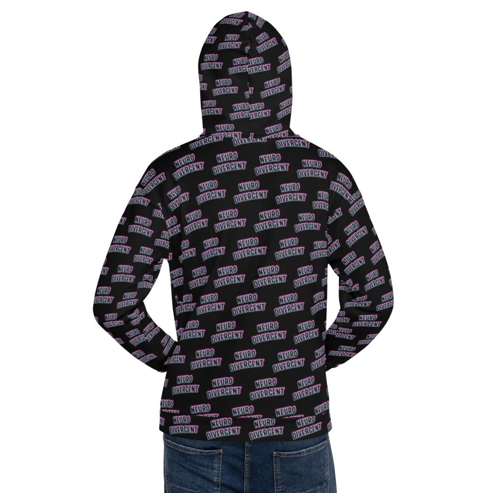 Neurodivergent Autism ADHD All-Over-Print Unisex Hoodie