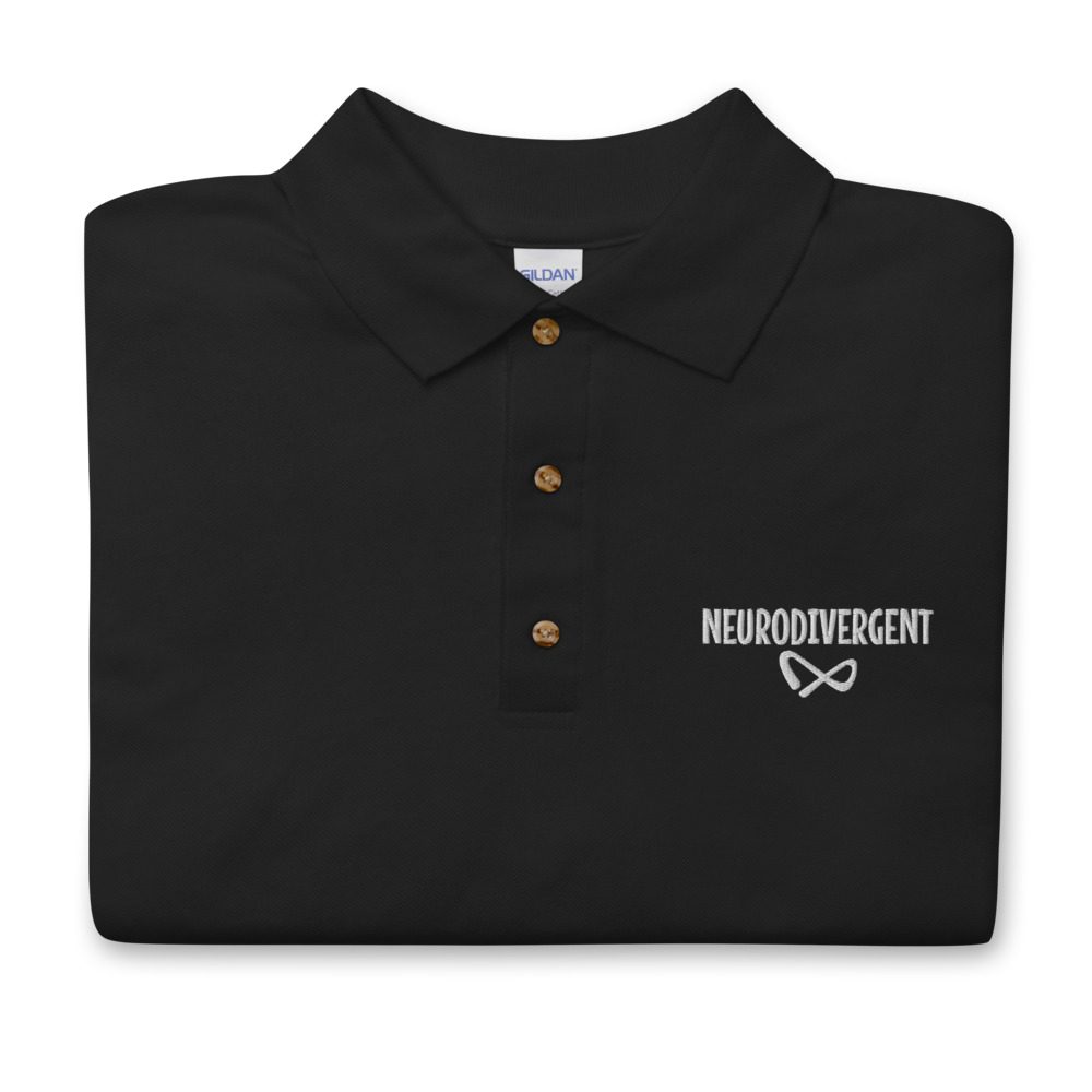 Neurodivergent Embroidered Polo Shirt