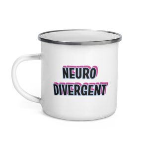 Neurodivergent Autism ADHD Enamel Mug