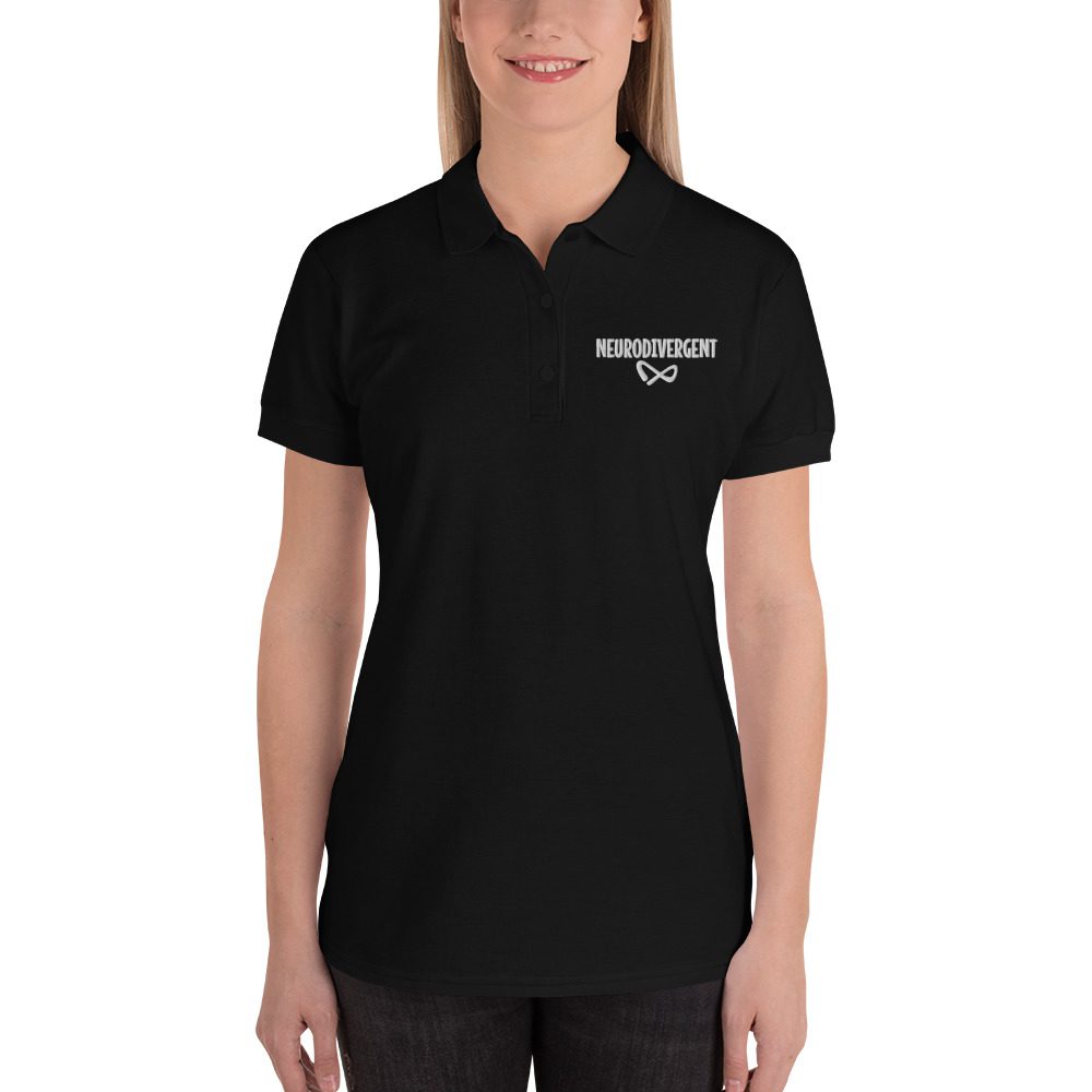 Neurodivergent Embroidered Women's Polo Shirt