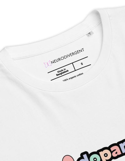 I Love Dopamine Unisex Organic Cotton T-shirt