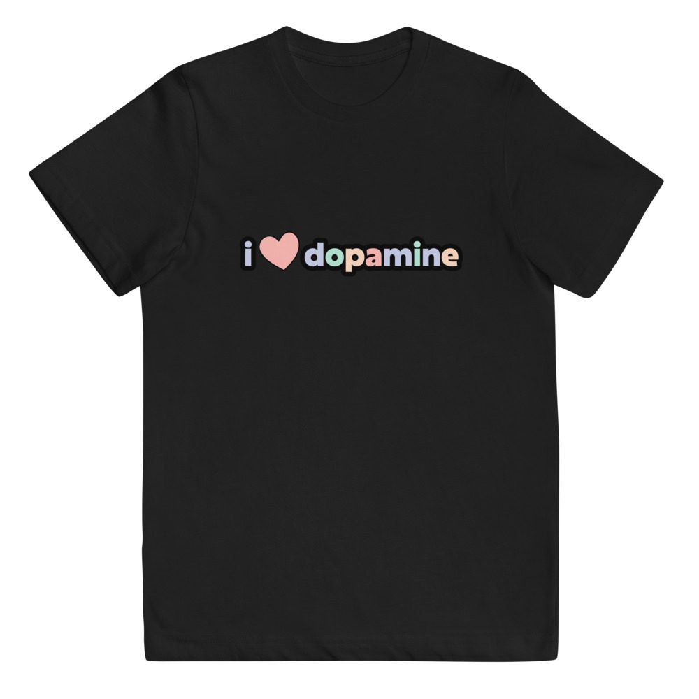 I Love Dopamine Kids Jersey T-shirt