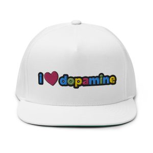 I Love Dopamine Flat Bill Cap