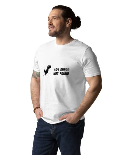 404 Error Not Found Unisex Organic T-shirt