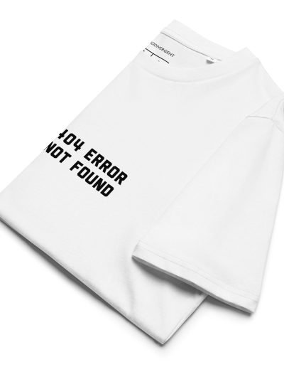 404 Error Not Found Unisex Organic T-shirt