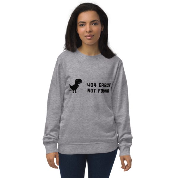 404 Error Not Found Unisex Organic Sweatshirt