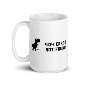 404 Error Not Found Glossy Mug