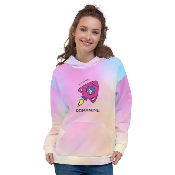 I Do It For The DOPAMINE Cotton Candy Unisex Hoodie