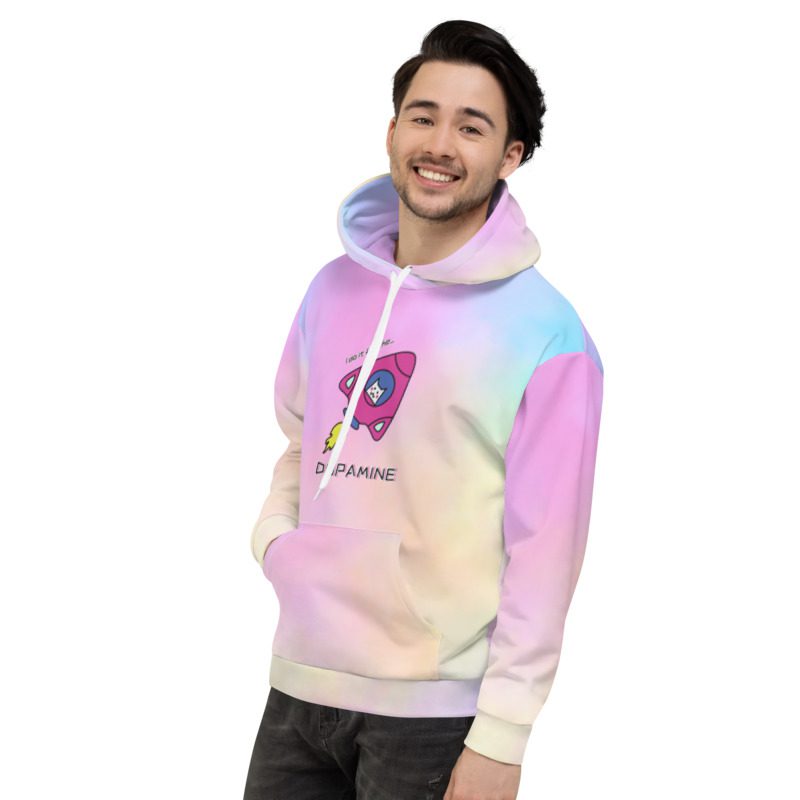 I Do It For The DOPAMINE Cotton Candy Unisex Hoodie