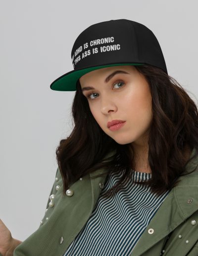 My ADHD Is Chronic But This Ass Is Iconic Flat Bill Cap