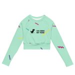 404 Error Not Found Recycled Long-sleeve Crop Top
