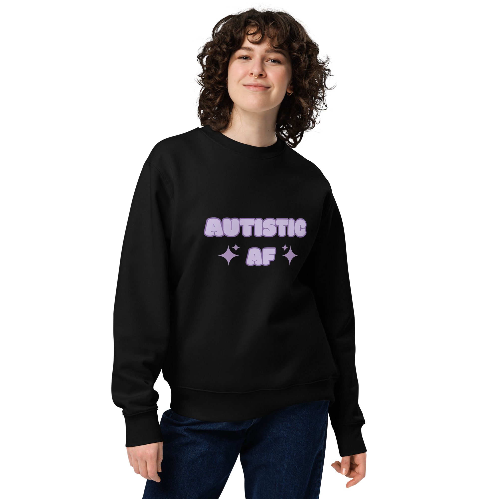 Autistic AF Unisex Organic Sweatshirt