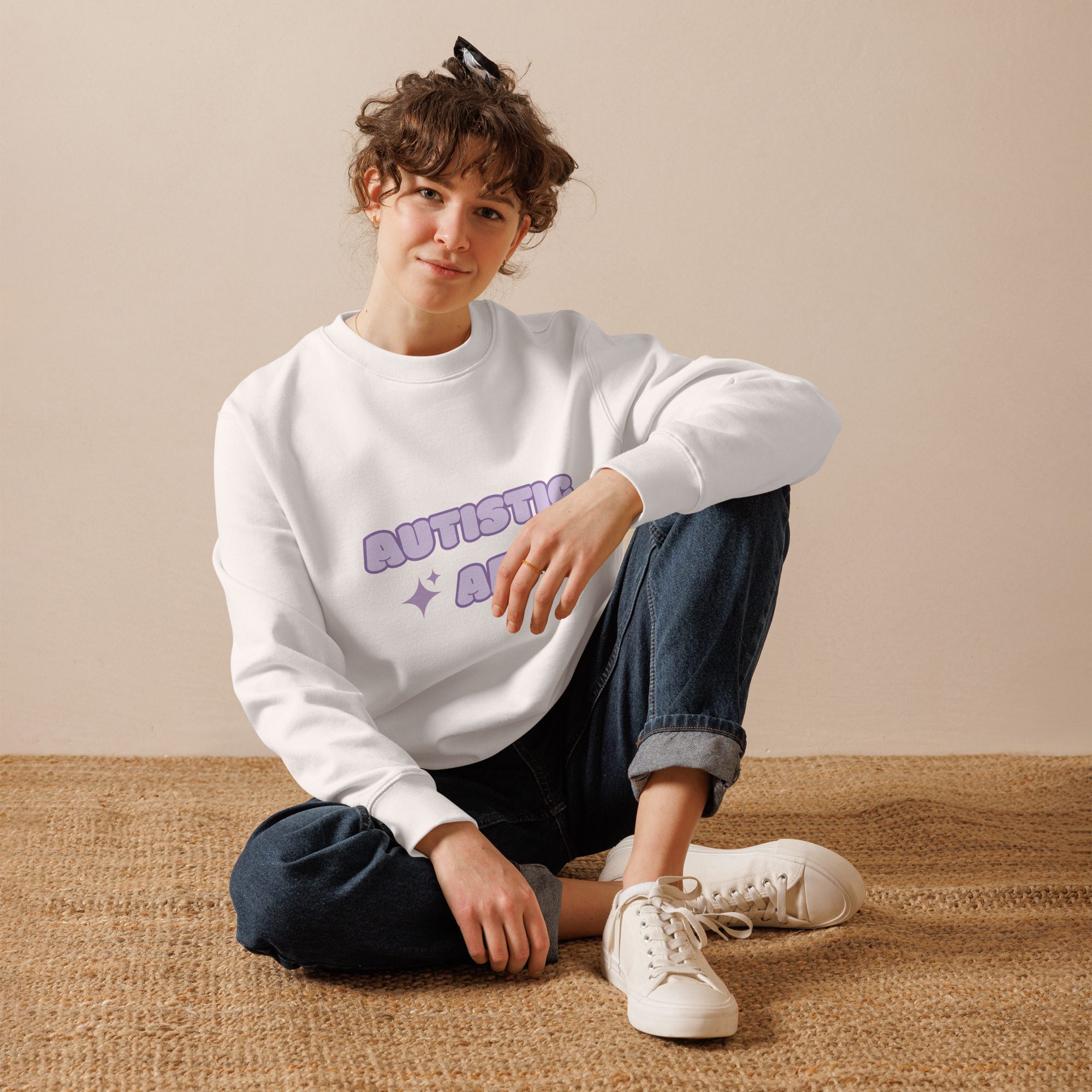 Autistic AF Unisex Organic Sweatshirt