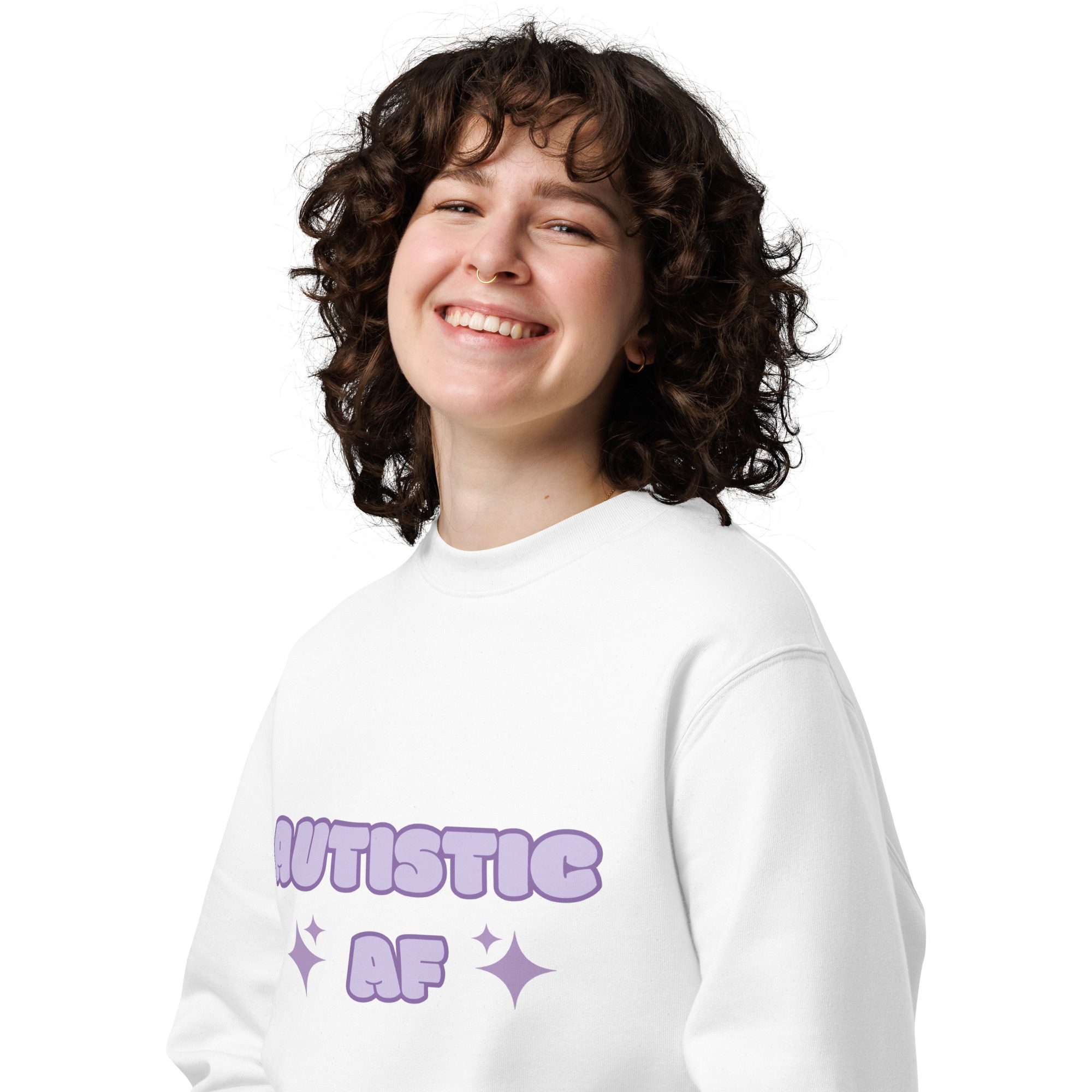 Autistic AF Unisex Organic Sweatshirt