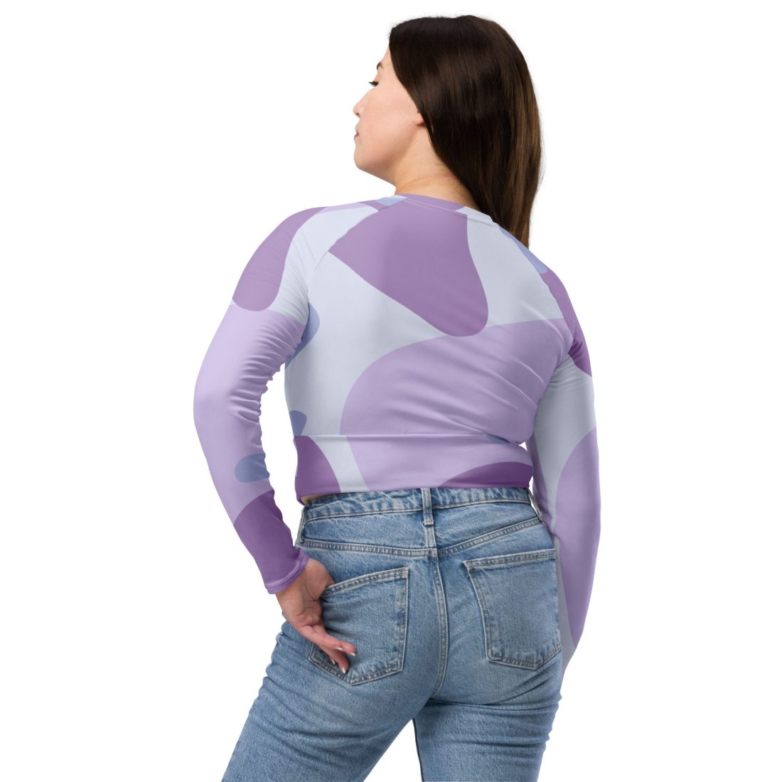 ADHD Gang Recycled Long-sleeve Crop Top