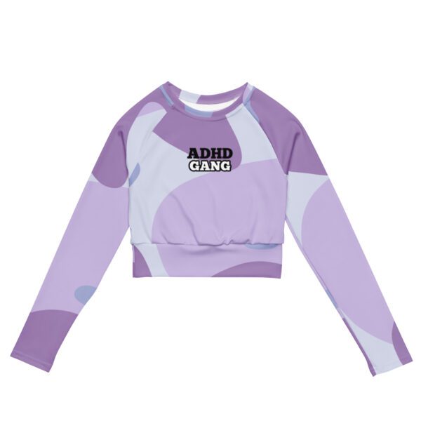 ADHD Gang Recycled Long-sleeve Crop Top