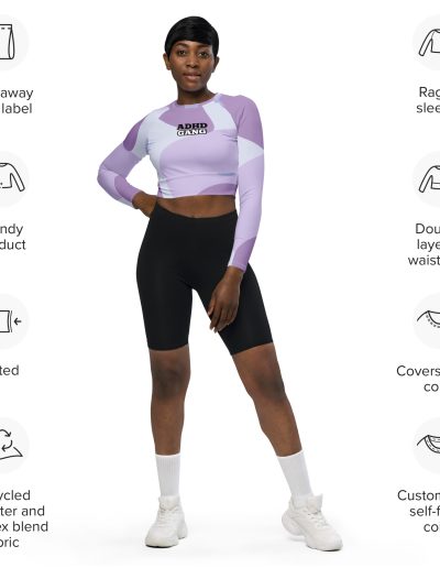 ADHD Gang Recycled Long-sleeve Crop Top