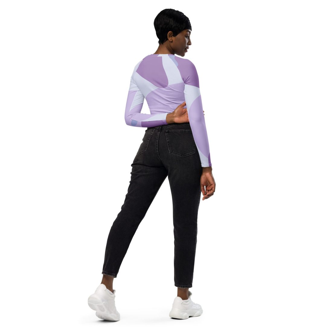 ADHD Gang Recycled Long-sleeve Crop Top