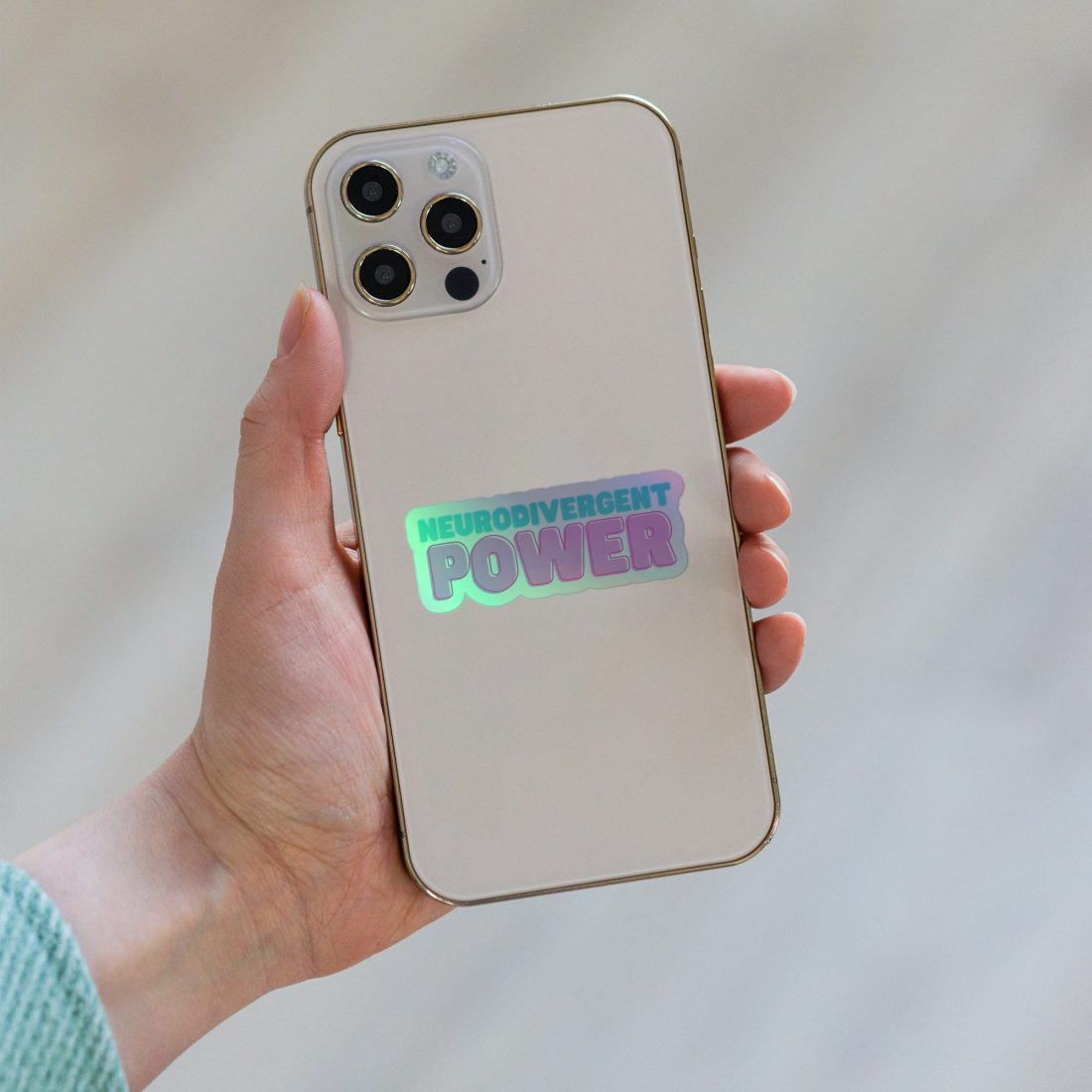 Neurodivergent Power Holographic Stickers