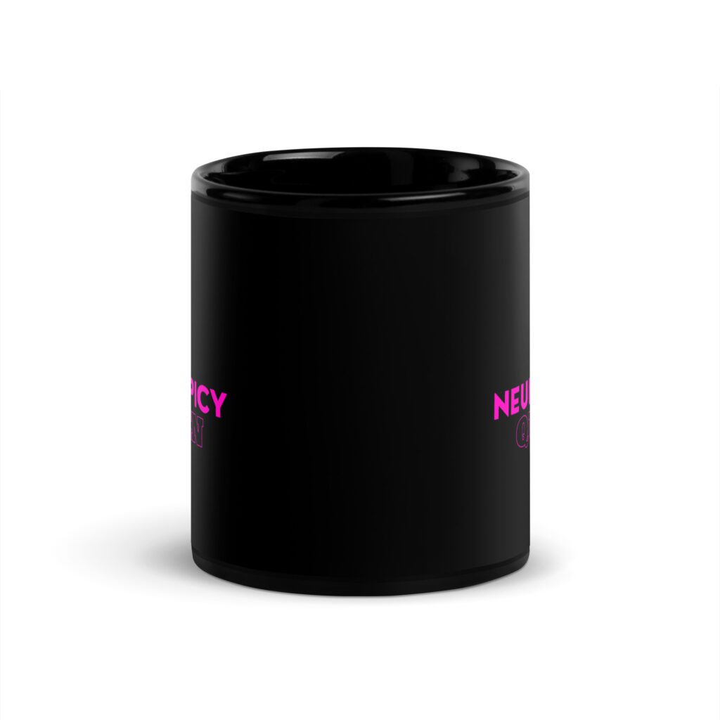 Neurospicy Queen Black Mug