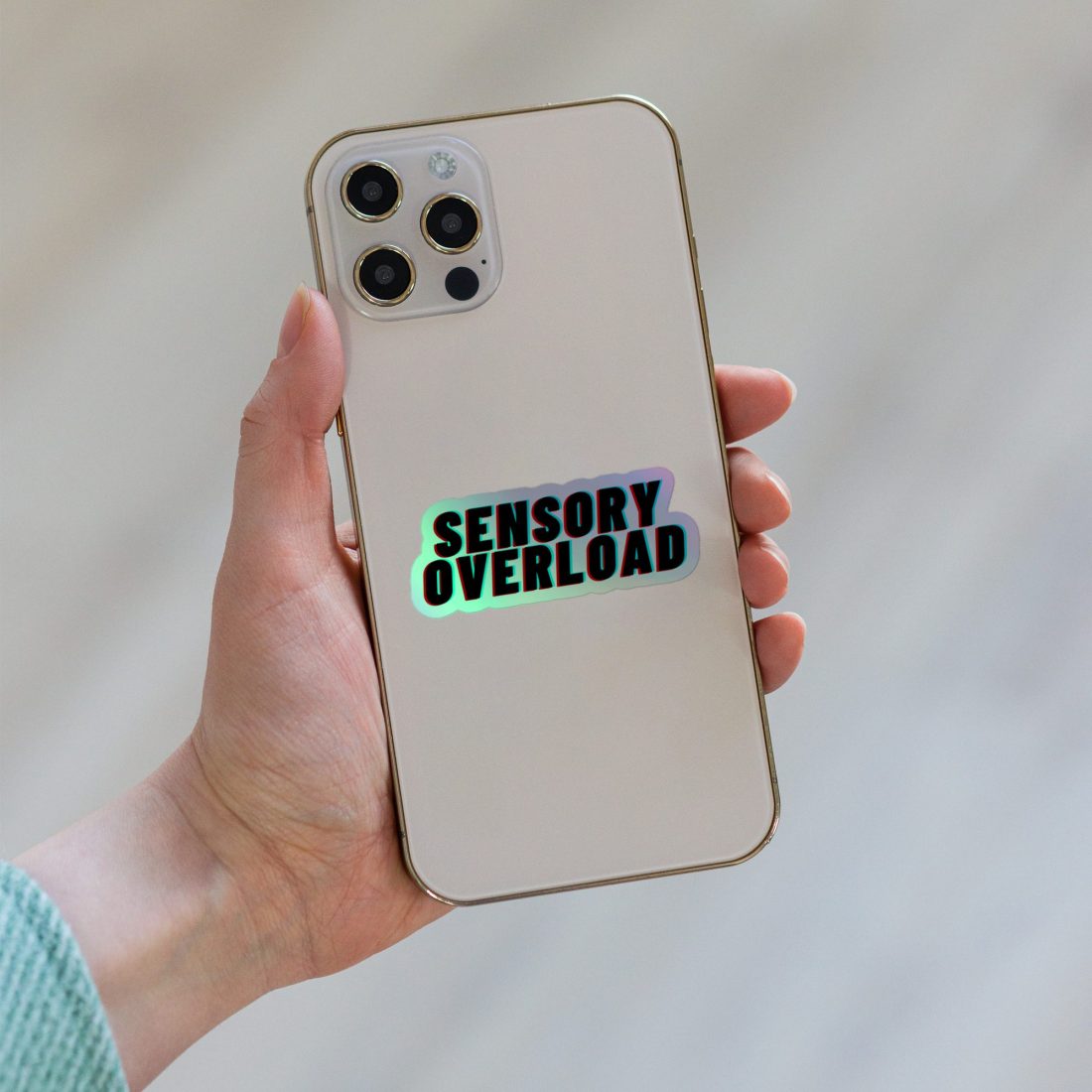 SENSORY OVERLOAD Holographic Stickers