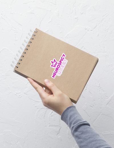 Neurospicy Queen Bubble-free Stickers