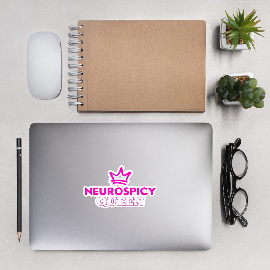 Neurospicy Queen Bubble-free Stickers