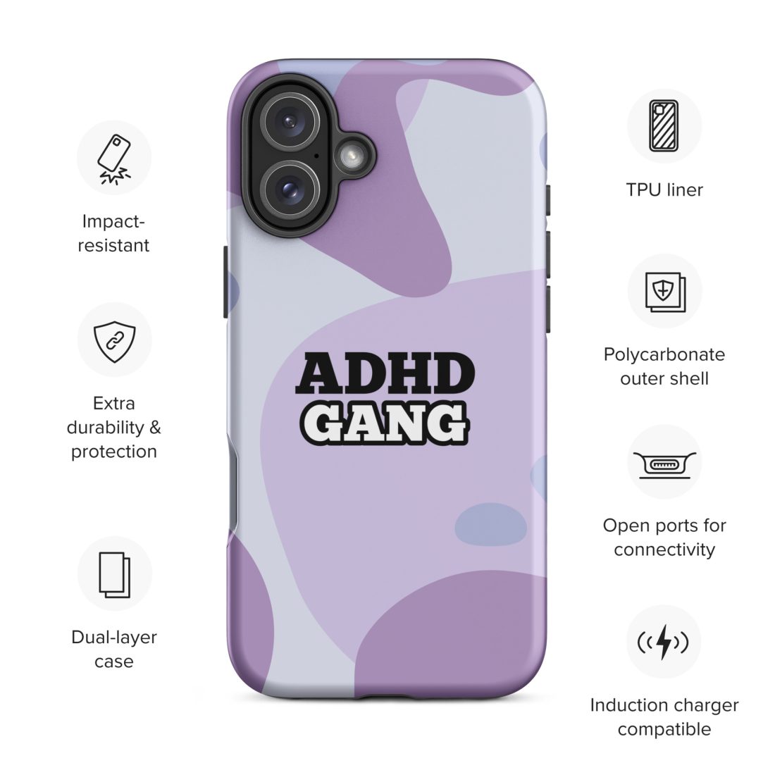 ADHD Gang iPhone Case