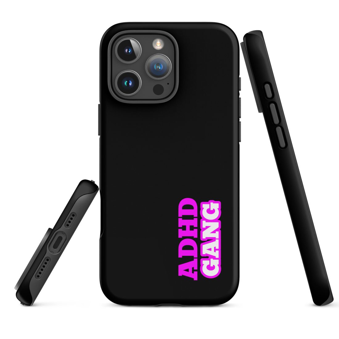 ADHD Gang Black/Neon iPhone Case