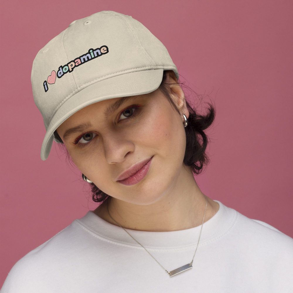 I Love Dopamine Organic Dad Hat