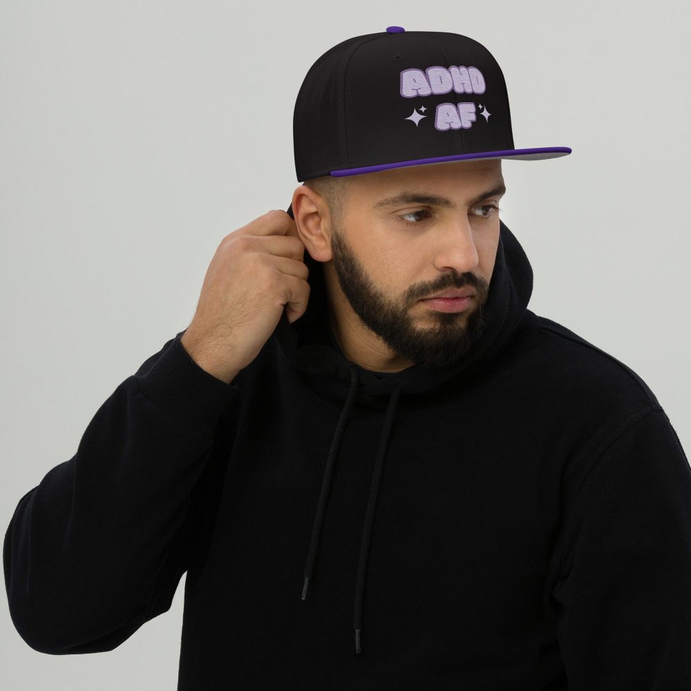 ADHD AF Neurodivergent Snapback Hat