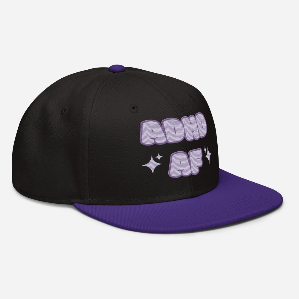 ADHD AF Neurodivergent Snapback Hat