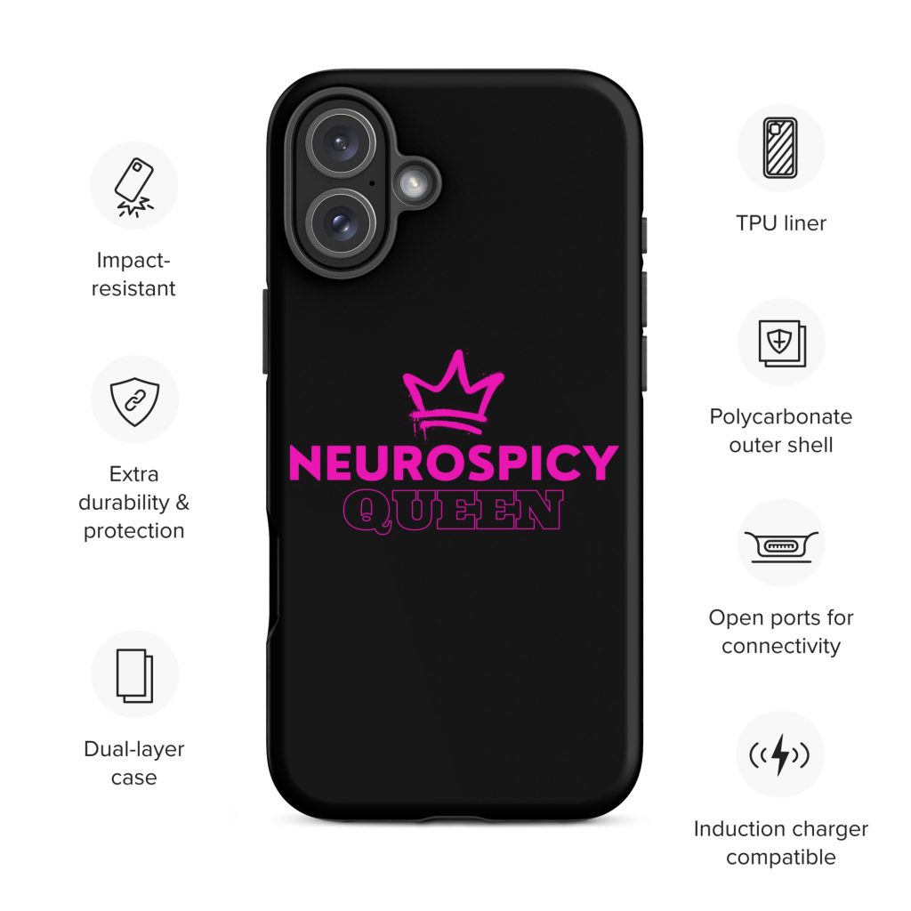 Neurospicy Queen iPhone Case