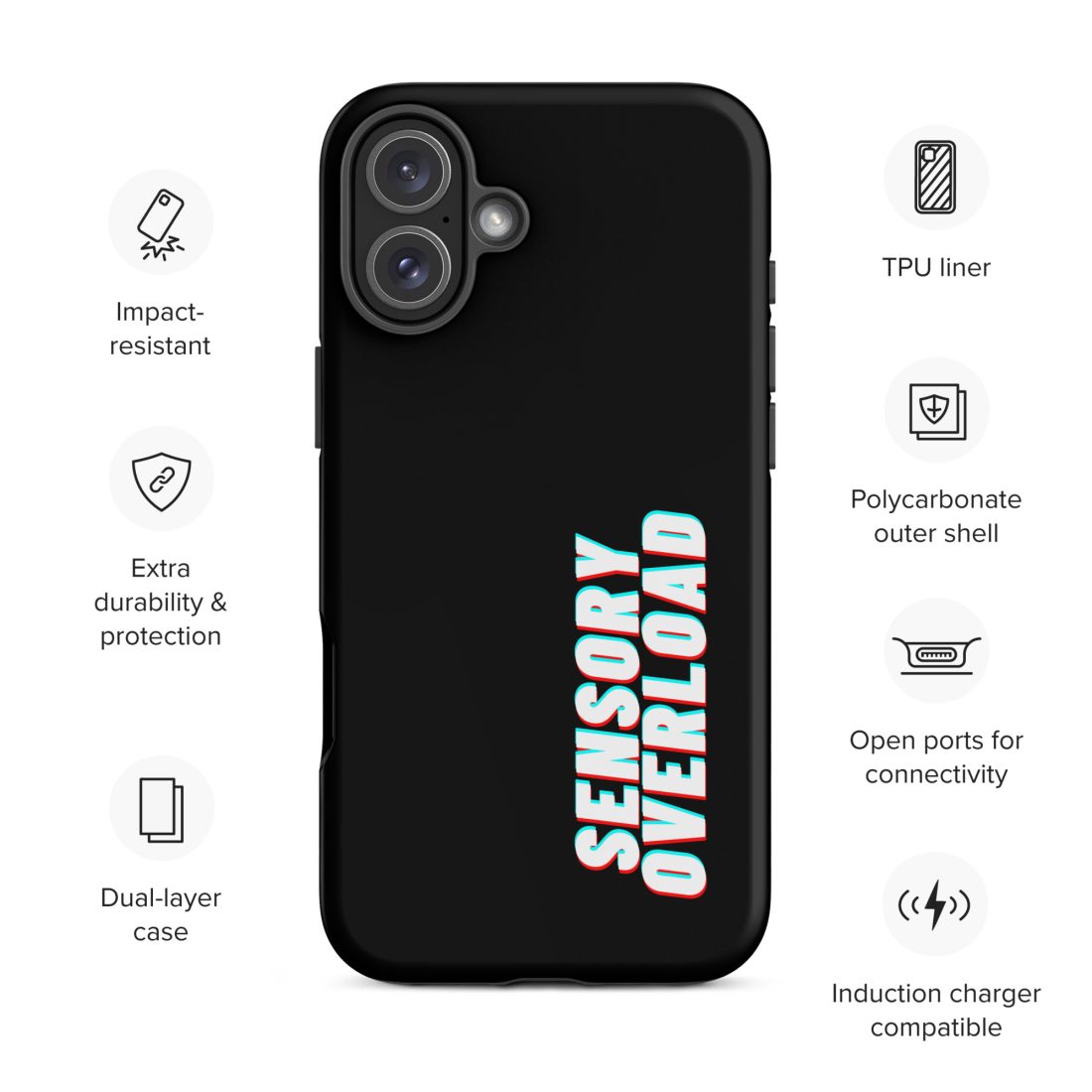 SENSORY OVERLOAD iPhone Case