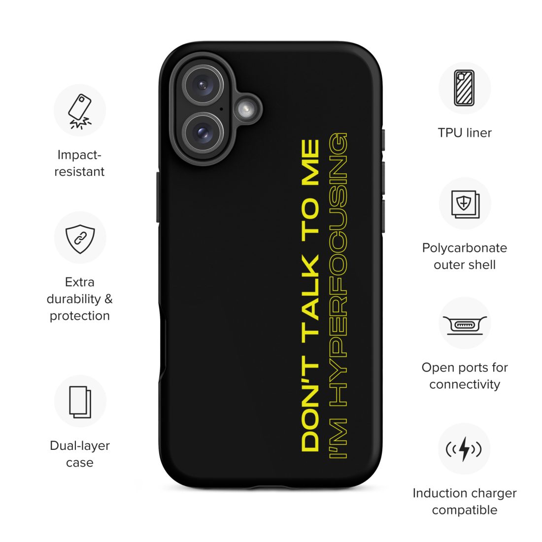 Don’t Talk To Me I’m Hyperfocusing iPhone Case
