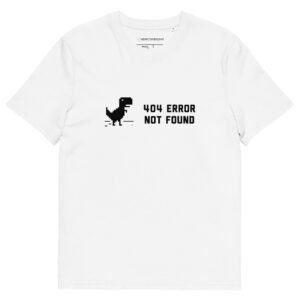 404 Error Not Found Unisex Organic Cotton T-shirt