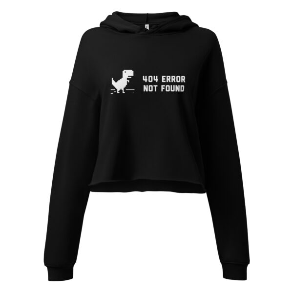 404 Error Not Found Crop Hoodie