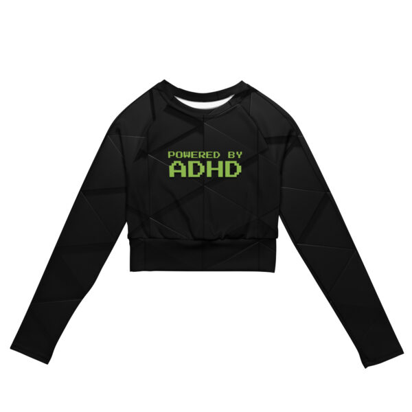 Powered By ADHD Recycled Long-sleeve Crop Top