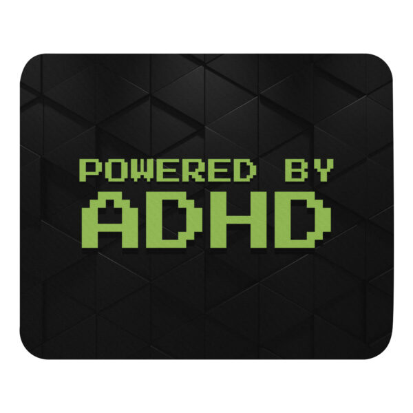 Powered By ADHD Mouse Pad