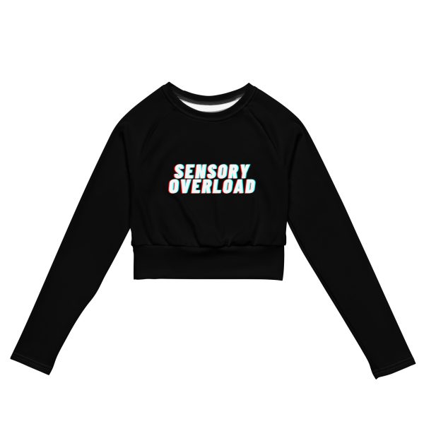 SENSORY OVERLOAD Recycled Long-sleeve Crop Top