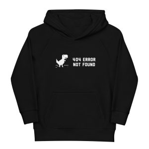 404 Error Not Found Kids Organic Hoodie