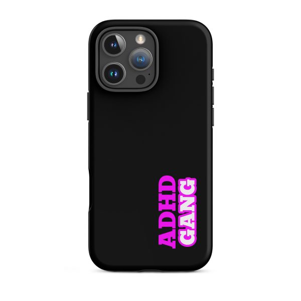 ADHD Gang Black/Neon iPhone Case