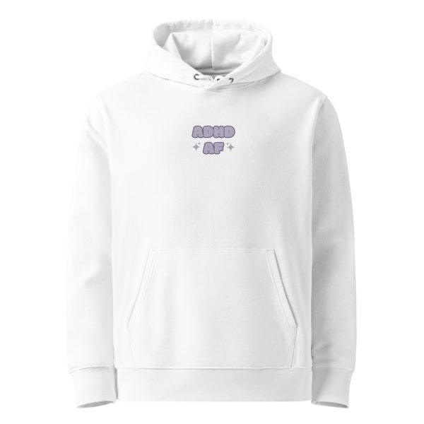 ADHD AF Embroidery Organic Hoodie