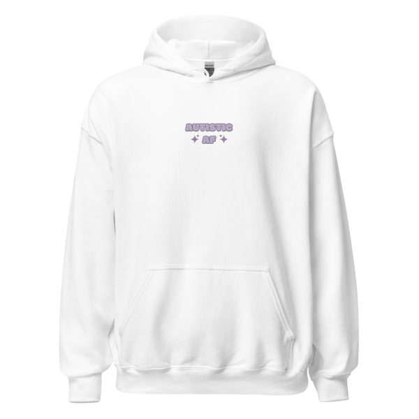 Autistic AF Embroidery Unisex Hoodie