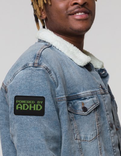 Powered By ADHD Embroidered Patch