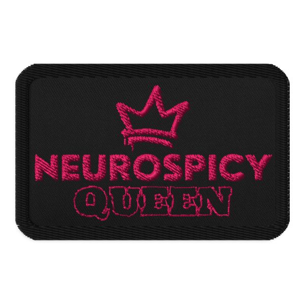 Neurospicy Queen Embroidered Patch