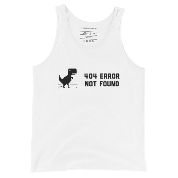 404 Error Not Found Unisex Tank Top Vest