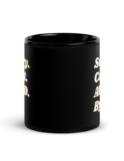 Sorry Can’t ADHD Bye Black Mug