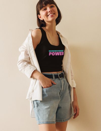Neurodivergent Power Crop Top Vest