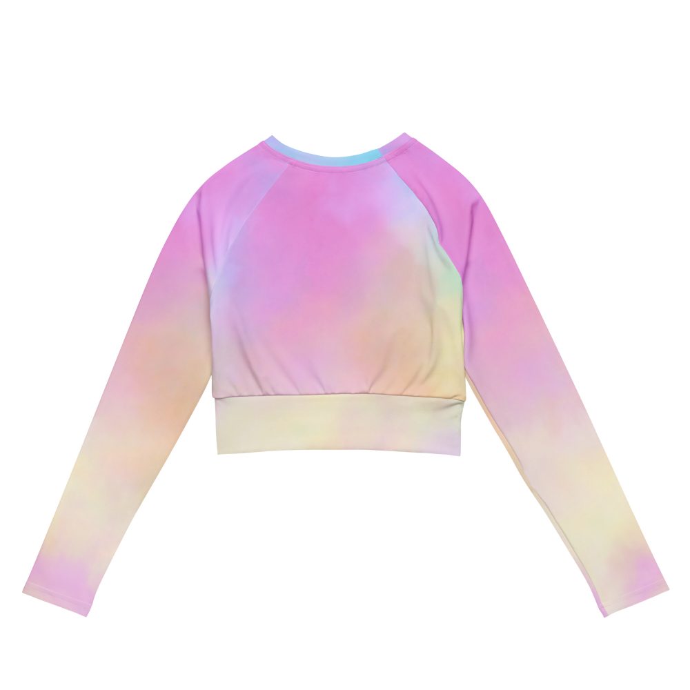 My ADHD Is Chronic But This Ass Is Iconic Recycled Long-sleeve Crop Top